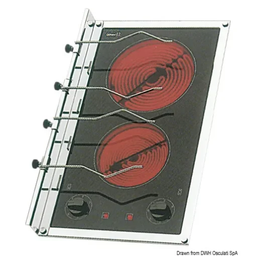 Osculati - Glassceramic electric hob unit 2 burners - 50.100.43 product image