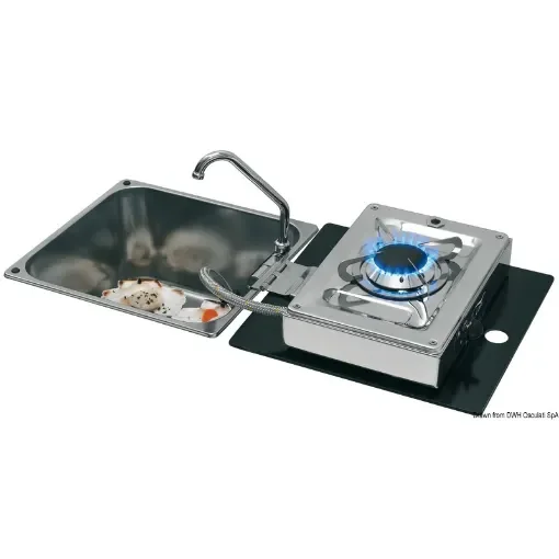Osculati - Hinged cooktop 1 burner rectangular version - 50.102.05 product image
