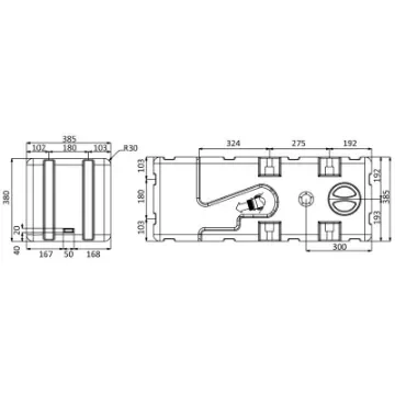 Osculati - Waste water tank w/macerator 24 V 115 l - 50.143.64 product image