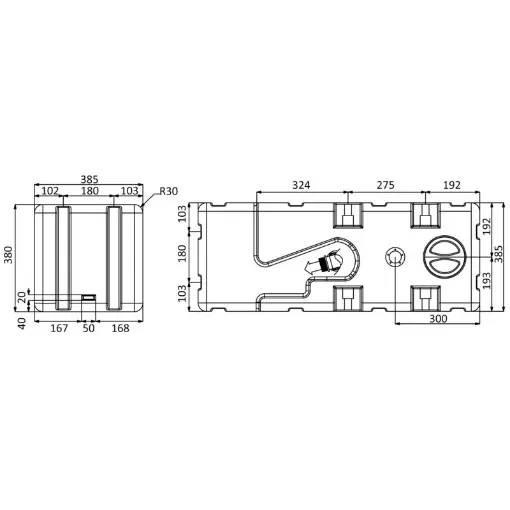 Osculati - Waste water tank w/macerator 24 V 115 l - 50.143.64 product image