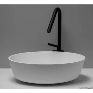 Osculati - Countertop round sink in Ocritech white &amp;#216; 300 mm - 50.183.01 product image