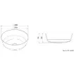 Osculati - Countertop round sink in Ocritech white &amp;#216; 300 mm - 50.183.01 product image