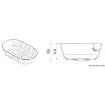 Osculati - Countertop semi-oval sink Ocritech white 450x260 mm - 50.184.21 product image