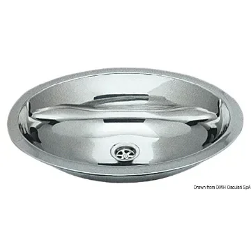 Osculati - Oval sink SS, mirror polished 510x390 mm - 50.186.86 product image