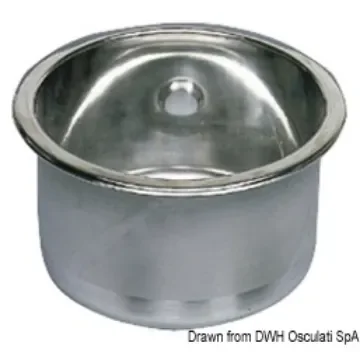 Osculati - SS mirror polished round sink 285x180 mm - 50.187.35 product image