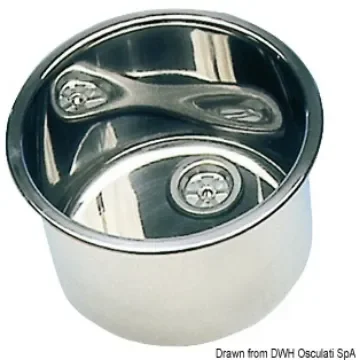 Osculati - SS mirror polished round sink 385x180 mm - 50.187.37 product image