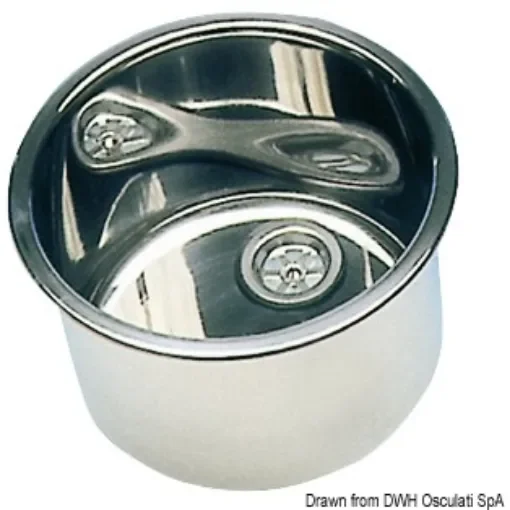 Osculati - SS mirror polished round sink 385x180 mm - 50.187.37 product image