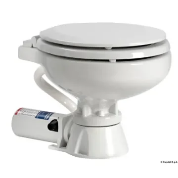 Osculati - Electric toilet unit space saver wooden seat 12 V - 50.205.13 product image