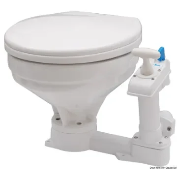 Osculati - Manual toilet unit big plastic seat - 50.206.25 product image