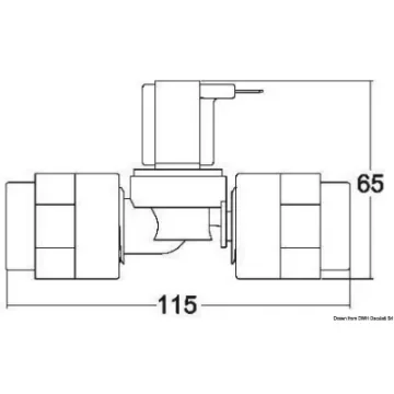 Osculati - TECMA plastic solenoid valve 12 V - 50.226.65 product image