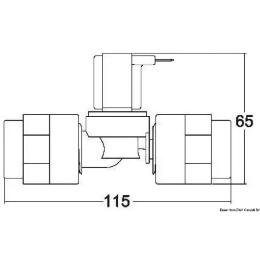 Osculati - TECMA plastic solenoid valve 12 V - 50.226.65 product image