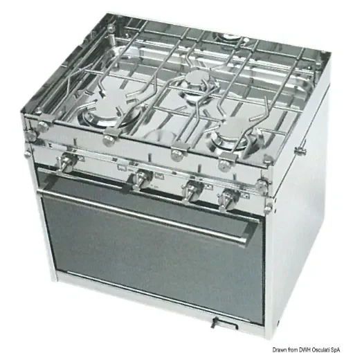 Osculati - Gas kitchen &amp;quot;Topline&amp;quot; series TECHIMPEX - 50.380.00 product image