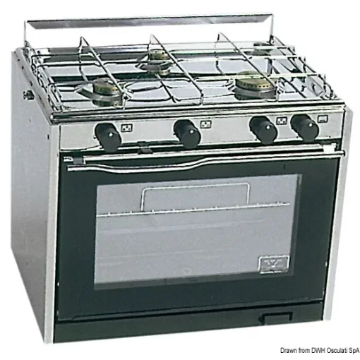 Osculati - TECHIMPEX XL3 cooker 3 burners+oven - 50.385.00 product image