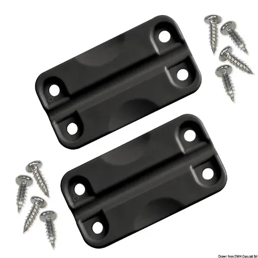 Osculati - Spare pair plastic black hinges f.IGLOO ice makers - 50.559.02 product image