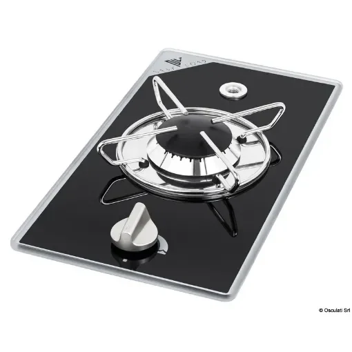 Osculati - Gas hob N.1 pyroceram burner 365 x 195 mm - 50.706.10 product image