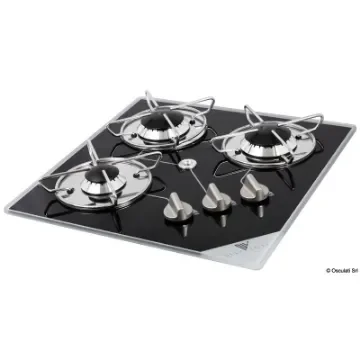 Osculati - Gas hob N.3 pyroceram burners 400 x 400 mm - 50.706.15 product image