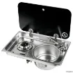 Osculati - Built-in single hob - right sink w/ glass cover and mixer - 50.714.01 product image