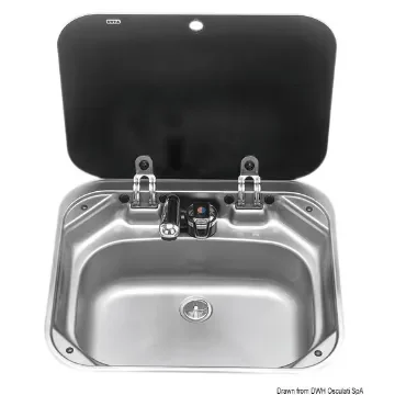 Osculati - SMEV sink w/water tap 420x440 mm - 50.800.60 product image