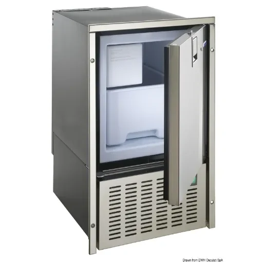 ISOTHERM White Ice stainless steel ice maker by Indel Webasto Marine product image