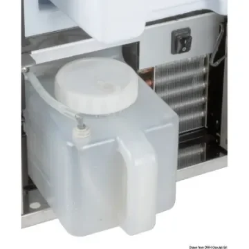 Osculati - Icemaker white inox clean touch AC/DC WT 230V AC - 12/24 DC - 50.843.01 product image
