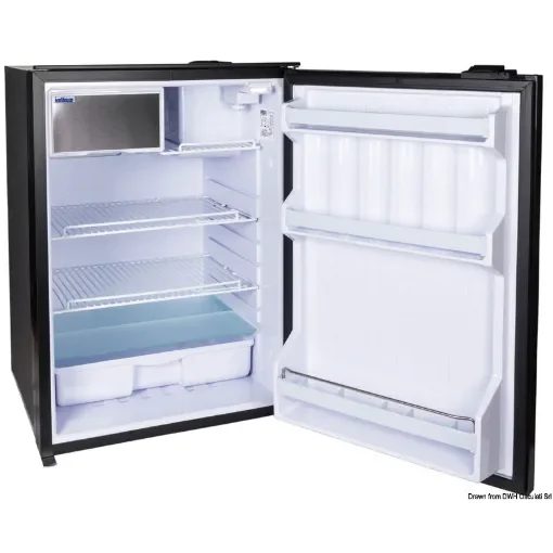 Isotherm refrigerator with hermetic Secop compressor, maintenance-free, 130 l - silver door product image