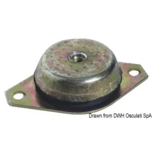 Osculati - Galvanised steel anti-vibration support 600 kg - 51.656.07 product image