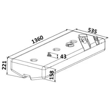 Osculati - PE tank 116 l - 52.035.11 product image