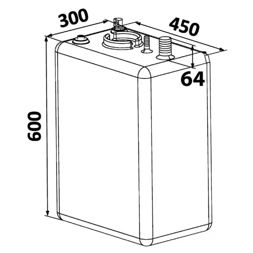 Osculati - Fuel tank PE 70 l - 52.036.06 product image