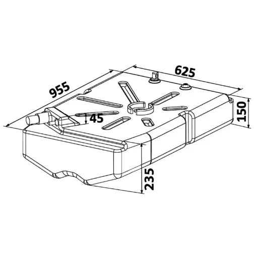 Osculati - Fuel tank PE 100 l - 52.036.08 product image