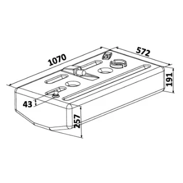 Osculati - Fuel Tank PE 120 l - 52.036.13 product image