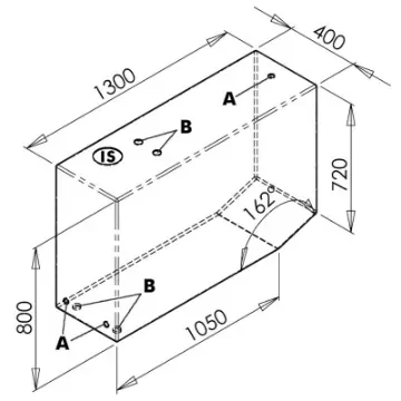 Osculati - Tank for drinkable water 390 l left - 52.173.04 product image