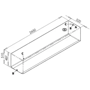 Osculati - Tank for drinkable water 600 l - 52.173.09 product image