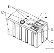 Osculati - Horizontal rigid modular tank drinkable water 247l - 52.194.81 product image
