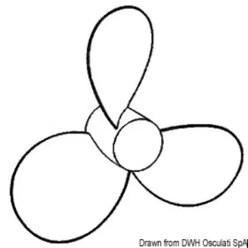 Osculati - New Saturn SS propeller 13&amp;quot; 1/2 x 15 left - 52.522.22 product image