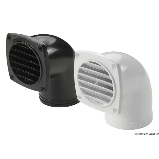 Osculati - ABS hose vent w/collar white 90&amp;#176; 92 x 92 mm - 53.274.01 product image