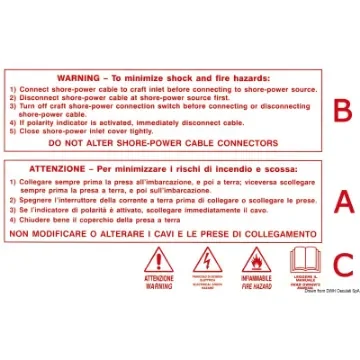 Osculati - Warning sticker label - 54.408.01 product image