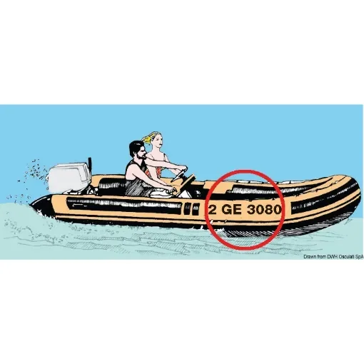 Osculati - Self-adhesif Q black 8 cm - 54.534.08Q product image