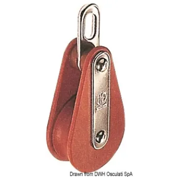 Osculati - Tufnol HYE block 1 pulley 10x35mm EO - 55.001.01 product image