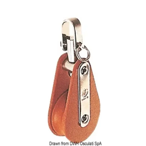 Osculati - Tufnol HYE block 1 pulley 8x30mm EW - 55.003.00 product image