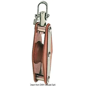 Osculati - Tufnol HYE block 1 pulley 8x30mm EWH - 55.010.00 product image