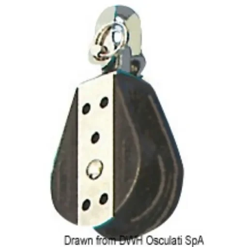 Osculati - Ball-bearing block 1pulley fixed/swivel 8x28mm - 55.026.08 product image