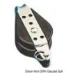 Osculati - Ball-bearing block 1pulley fixed w/becket 8x28mm - 55.028.08 product image
