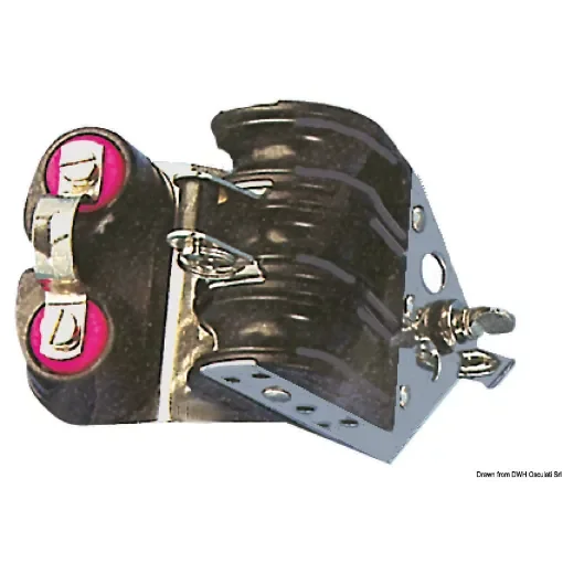 Osculati - Ball-bearing block 3pulley w/cam 10x38 w/becket - 55.035.10 product image