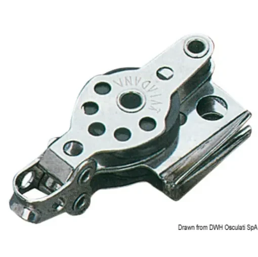 Osculati - Mini-block 2pulleys w/cam and becket 6x25 - 55.040.07 product image