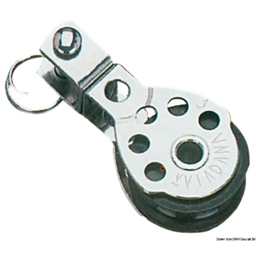 Osculati - Mini-block 1pulley w/swivel head 8x25 - 55.042.03 product image