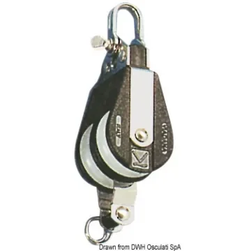 Osculati - Double block w/becket fixed head B - 55.073.10 product image