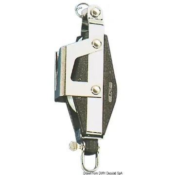 Osculati - Double fiddle block w/cam A w/becket - 55.080.08 product image