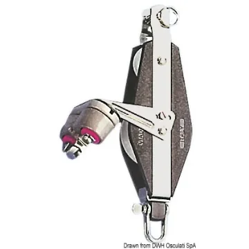 Osculati - Double fiddle block w/cam B w/becket - 55.080.10 product image