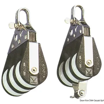 Osculati - Triple block fixed head w/becket C - 55.085.12 product image