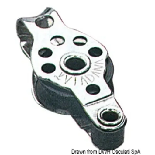 Osculati - SS mini-block single w/becket 17x5 - 55.090.02 product image